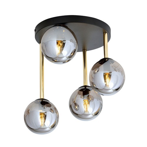 Dolce 4 Sort/Grafit loftslampe - Ø14 cm, E14, 230V, uden lyskilde