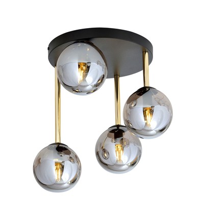 Dolce 4 Sort/Grafit loftslampe - Ø14 cm, E14, 230V, uden lyskilde
