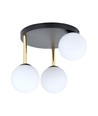 Dolce 3 Sort/Opal loftslampe - Ø14 cm, E14, 230V, uden lyskilde