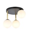 Dolce 3 Sort/Opal loftslampe - Ø14 cm, E14, 230V, uden lyskilde