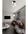 Dolce 4 Sort/Opal loftslampe - Ø14 cm, E14, 230V, uden lyskilde