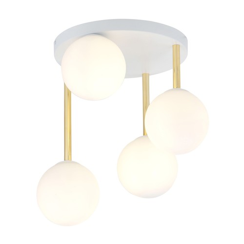 Dolce 4 Hvid/Opal loftslampe - Ø14 cm, E14, 230V, uden lyskilde