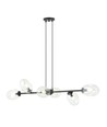 Pandora 6 Sort/Transparent pendellampe - Ø12 cm, E14, 230V, uden lyskilde