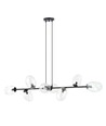 Pandora 8 Sort/Transparent pendellampe - Ø12 cm, E14, 230V, uden lyskilde