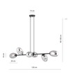 Pandora 6 Sort/Grafit pendellampe - Ø12 cm, E14, 230V, uden lyskilde