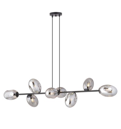 Pandora 8 Sort/Grafit pendellampe - Ø12 cm, E14, 230V, uden lyskilde