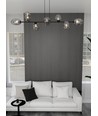 Pandora 8 Sort/Grafit pendellampe - Ø12 cm, E14, 230V, uden lyskilde