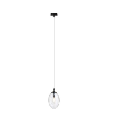 Astral 1 Sort/Transparent pendellampe - Ø12 cm, E14, 230V, uden lyskilde