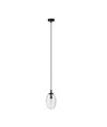 Astral 1 Sort/Transparent pendellampe - Ø12 cm, E14, 230V, uden lyskilde