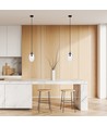 Astral 1 Sort/Transparent pendellampe - Ø12 cm, E14, 230V, uden lyskilde