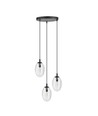 Astral 3 Sort Premium Transparent pendellampe - Ø12 cm, E14, 230V, uden lyskilde