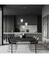 Astral 3 Sort Premium Transparent pendellampe - Ø12 cm, E14, 230V, uden lyskilde