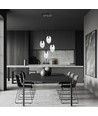 Astral 4 Sort Premium Transparent pendellampe - Ø12 cm, E14, 230V, uden lyskilde