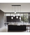 Astral 6 Sort/Transparent pendellampe - Ø12 cm, E14, 230V, uden lyskilde