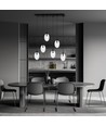 Astral 6 Sort/Transparent pendellampe - Ø12 cm, E14, 230V, uden lyskilde