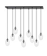 Astral 9 Sort/Transparent pendellampe - Ø12 cm, E14, 230V, uden lyskilde