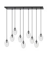 Astral 9 Sort/Transparent pendellampe - Ø12 cm, E14, 230V, uden lyskilde