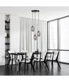 Astral 3 Sort Premium Grafit pendellampe - Ø12 cm, E14, 230V, uden lyskilde