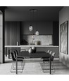 Astral 3 Sort Premium Grafit pendellampe - Ø12 cm, E14, 230V, uden lyskilde