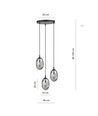 Astral 3 Sort Premium Grafit pendellampe - Ø12 cm, E14, 230V, uden lyskilde