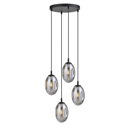 Astral 4 Sort Premium Grafit pendellampe - Ø12 cm, E14, 230V, uden lyskilde