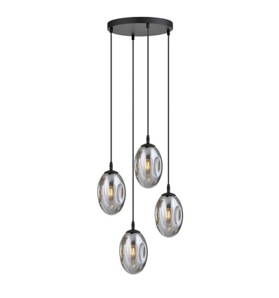 Astral 4 Sort Premium Grafit pendellampe - Ø12 cm, E14, 230V, uden lyskilde