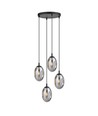 Astral 4 Sort Premium Grafit pendellampe - Ø12 cm, E14, 230V, uden lyskilde