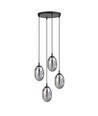 Astral 4 Sort Premium Grafit pendellampe - Ø12 cm, E14, 230V, uden lyskilde