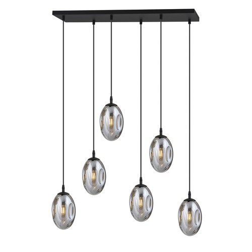 Astral 6 Sort/Grafit pendellampe - Ø12 cm, E14, 230V, uden lyskilde
