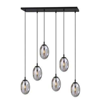 Astral 6 Sort/Grafit pendellampe - Ø12 cm, E14, 230V, uden lyskilde
