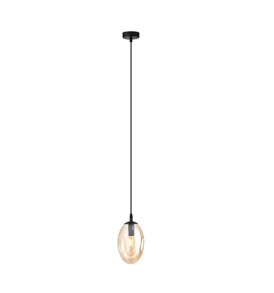 Astral 1 Sort/Rav pendellampe - Ø12 cm, E14, 230V, uden lyskilde