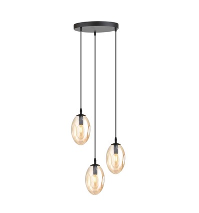 Astral 3 Sort Premium Rav pendellampe - Ø12 cm, E14, 230V, uden lyskilde