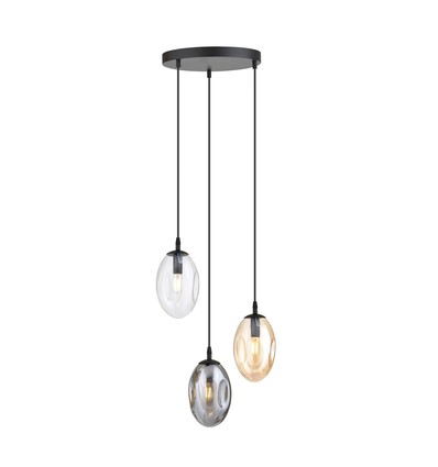 Astral 3 Sort Premium Mix pendellampe - Ø12 cm, E14, 230V, uden lyskilde