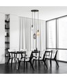 Astral 3 Sort Premium Mix pendellampe - Ø12 cm, E14, 230V, uden lyskilde