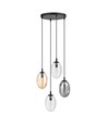 Astral 4 Sort Premium Mix pendellampe - Ø12 cm, E14, 230V, uden lyskilde