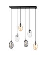 Astral 6 Sort Mix loftslampe - Ø12 cm, E14, 230V, uden lyskilde