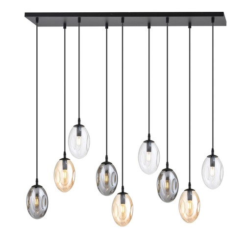 Astral 9 Sort Mix loftslampe - Ø12 cm, E14, 230V, uden lyskilde