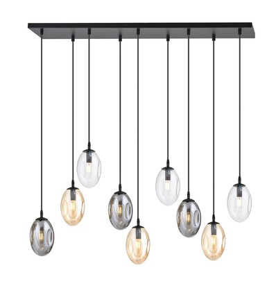 Astral 9 Sort Mix loftslampe - Ø12 cm, E14, 230V, uden lyskilde