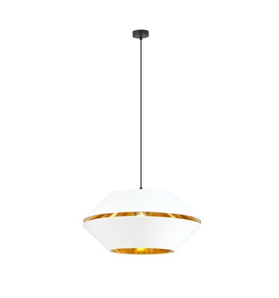 Piano 1 Hvid/Guld pendellampe - Ø42 cm, E27, 230V, uden lyskilde
