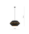 Piano 1 Sort/Guld pendellampe - Ø42 cm, E27, 230V, uden lyskilde