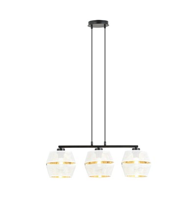 Piano 3 Hvid/Guld pendellampe - Ø15 cm, E27, 230V, uden lyskilde