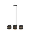 Piano 3 Sort/Guld pendellampe - Ø15 cm, E27, 230V, uden lyskilde
