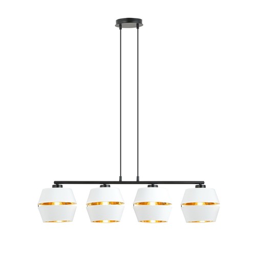 Piano 4 Hvid/Guld pendellampe - Ø15 cm, E27, 230V, uden lyskilde