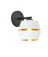 Piano K1 Hvid/Guld væglampe - Ø20 cm, E27, 230V, uden lyskilde