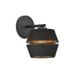 Piano K1 Sort/Guld væglampe - Ø20 cm, E27, 230V, uden lyskilde