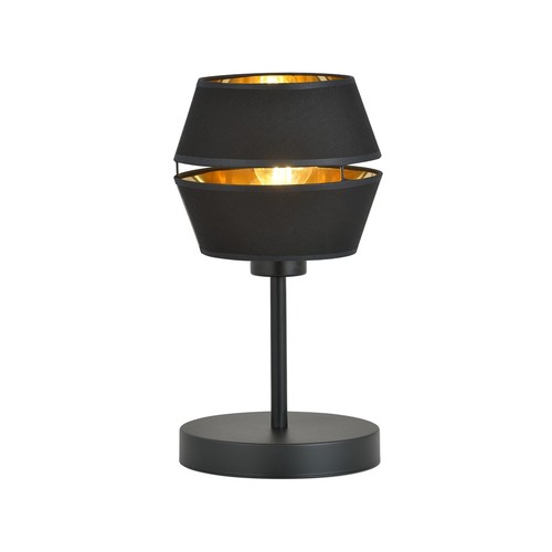 Piano Ln Sort/Guld bordlampe - Ø20 cm, E27, 230V, uden lyskilde