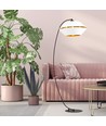 Piano Lp Hvid/Guld gulvlampe - Ø42 cm, E27, 230V, uden lyskilde