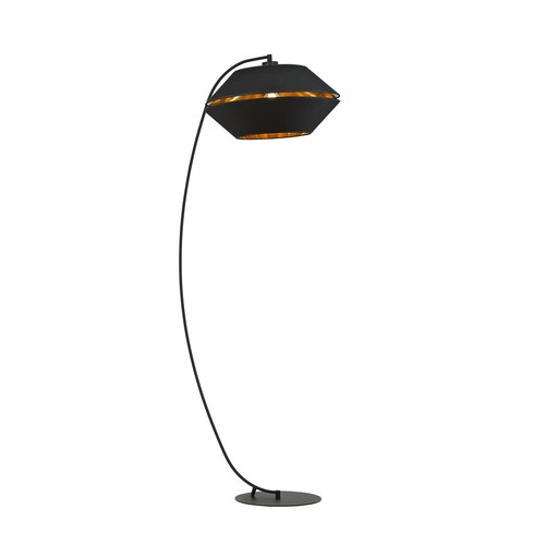 Piano Lp Sort/Guld gulvlampe - Ø42 cm, E27, 230V, uden lyskilde