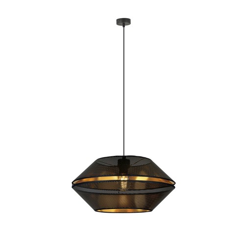 Malia 1 Sort/Guld pendellampe - Ø42 cm, E27, 230V, uden lyskilde