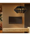 Malia 1 Sort/Guld pendellampe - Ø42 cm, E27, 230V, uden lyskilde